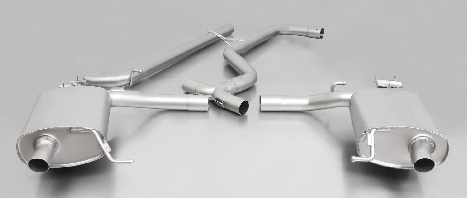 exhaust system Skoda Octavia III RS/vRS, cat back sports exhaust Remus
