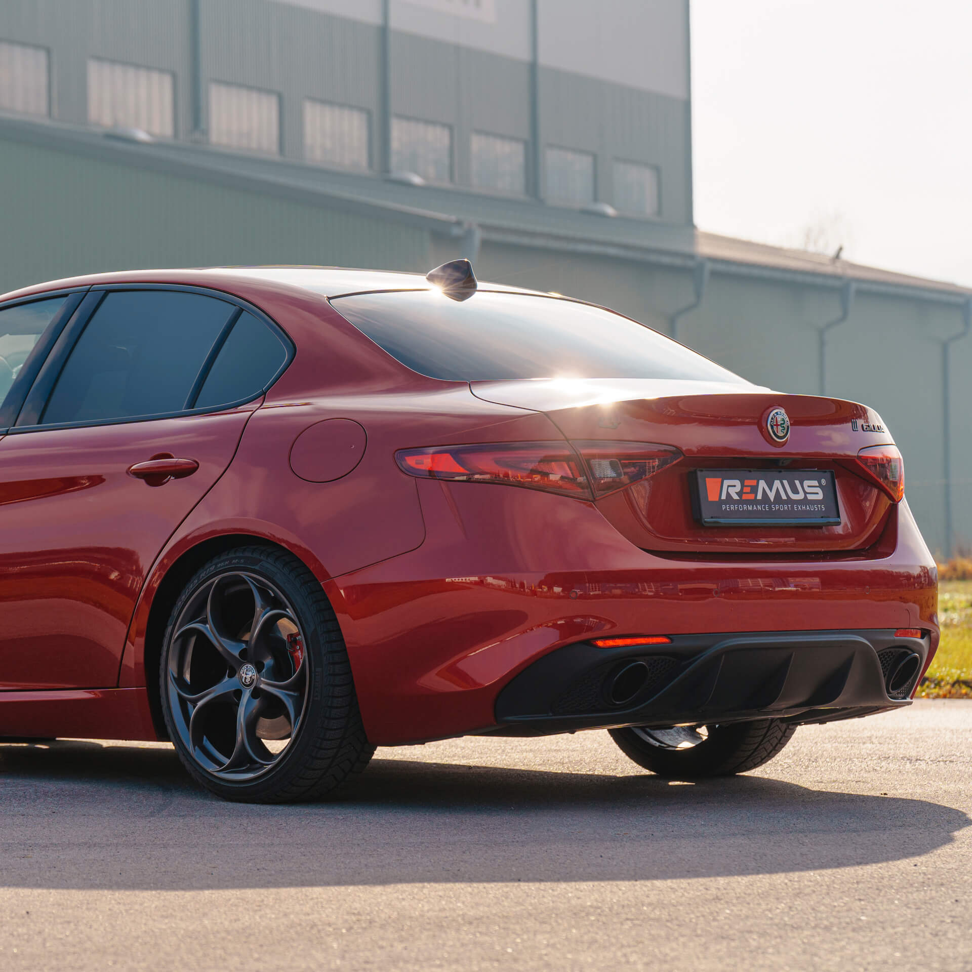 exhaust system Alfa Romeo Giulia Veloce Homologated Axleback exhaust