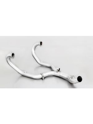 Stainless steel header (2-1), no cat., instead of original header, SPORT (no EEC)