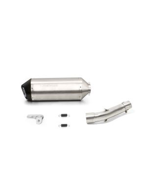 OKAMI Slip On (sport exhaust with connecting tube), Stainless steel matt, HONDA CB 500 F PC58, 35 kW, (Euro 4) (EC-) approval