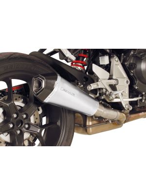 HYPERCONE Slip on (sport exhaust with connecting tube), Stainless steel matt, HONDA CB 1000 R MY 18- SC80, 107 kW (Euro 4) incl. (EC-) approval
