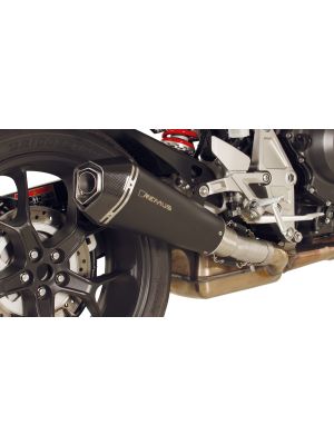 HYPERCONE Slip on (sport exhaust with connecting tube), Stainless steel black, HONDA CB 1000 R MY 18- SC80, 107 kW (Euro 4) incl. (EC-) approval