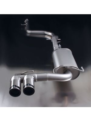 Exhaust Honda CRZ Cat-Back: Connection tube (instead of front silencer) & Sport exhaust centered with 2 tail pipes street Race