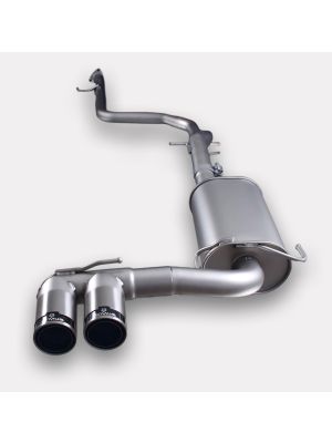 Exhaust Honda CRZ Cat-Back: Connection tube (instead of front silencer) & Sport exhaust centered with 2 tail pipes street Race