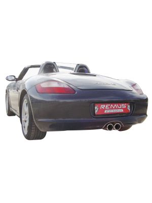 Exhaust RACING stainless steel sport style for Porsche Boxster 987, Cayman and Cayman S,no catalytic convertor, without homologation