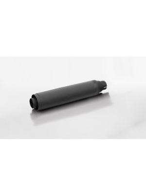 2x CUSTOM exhaust no cat., no end cap, stainless steel black