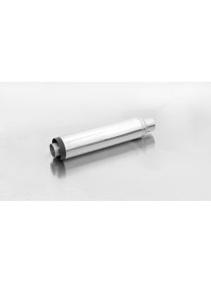 2x CUSTOM exhaust no cat., no end cap, stainless steel chrome