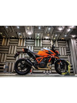 Exhaust KTM 1290 Super Duke R MY 20 Slip On REMUS NXT (sport silencer with removable sound insert), stainless steel black, NO ECE TYPE APPROVAL