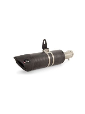 Kawasaki Ninja 400, Z400, SPORT FLOW, Slip on muffler with connecting tube, clamp, matt carbon, NO (EC-) APPROVAL
