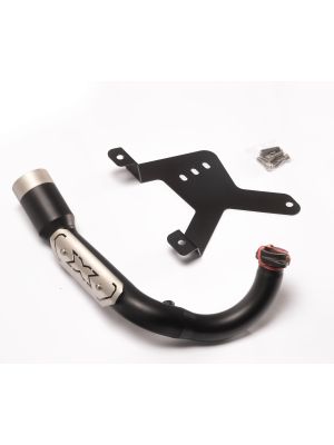 stainless steel header RS no catalytic converter from 2019 - 2021, black coated, NO EC TYPE APPROVAL