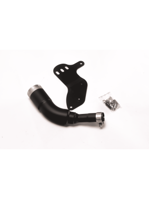 Connecting tube incl. Euro 4 catalytic converter, black coated, incl. EC type approval