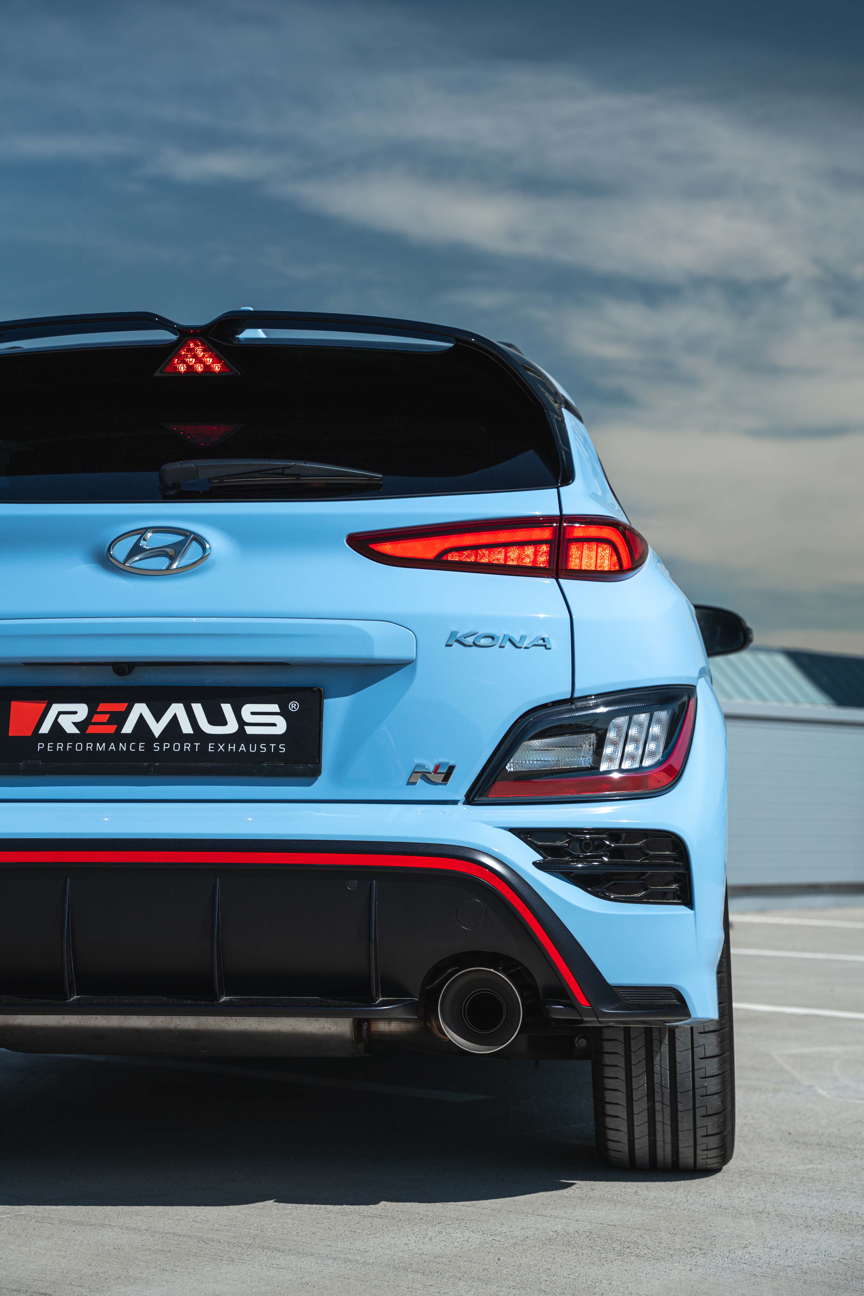 exhaust system Hot Hatch upgrade for the Hyundai Kona N Remus